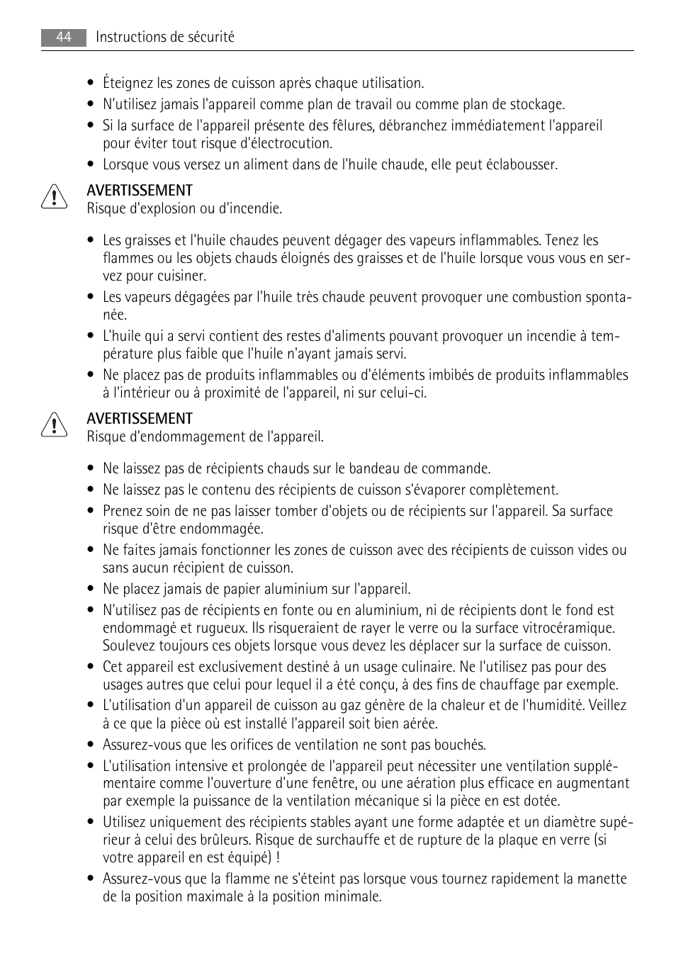 AEG HC411520GB User Manual | Page 44 / 80