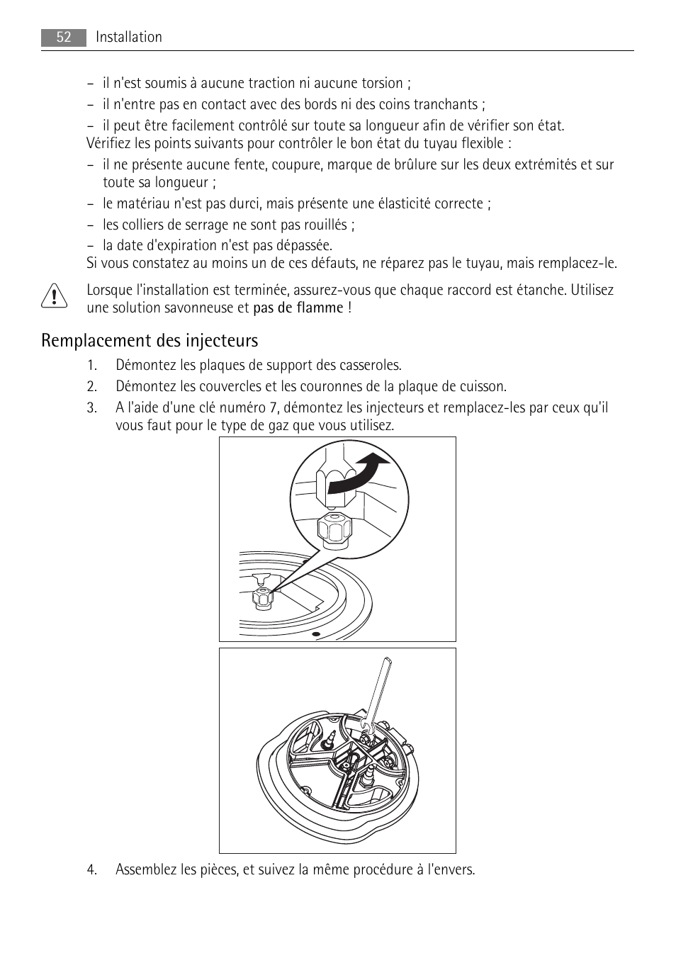 Remplacement des injecteurs | AEG HC411520GB User Manual | Page 52 / 80