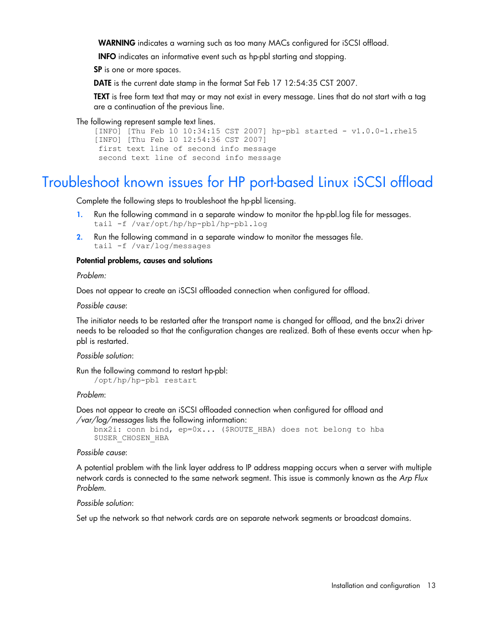 HP NC532m Dual Port 10GbE Multifunction BL-c Adapter User Manual | Page 13 / 20