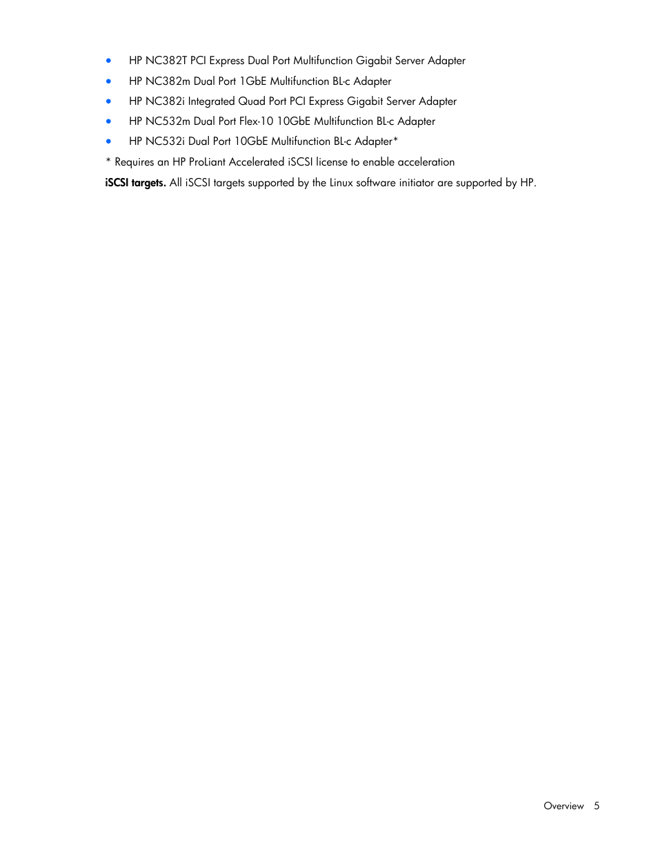 HP NC532m Dual Port 10GbE Multifunction BL-c Adapter User Manual | Page 5 / 20