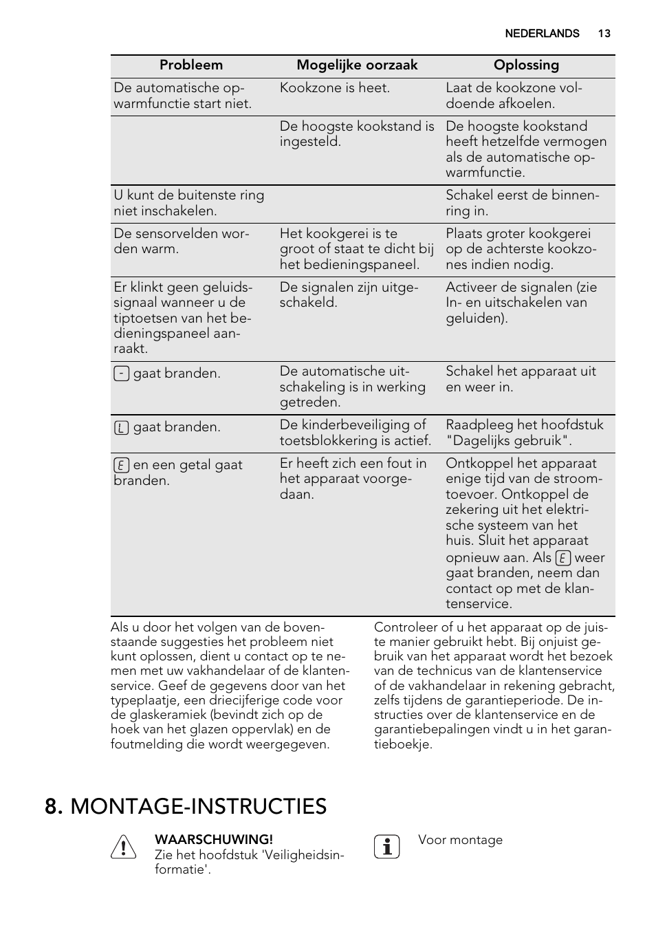 Montage-instructies | AEG HK955070XB User Manual | Page 13 / 60