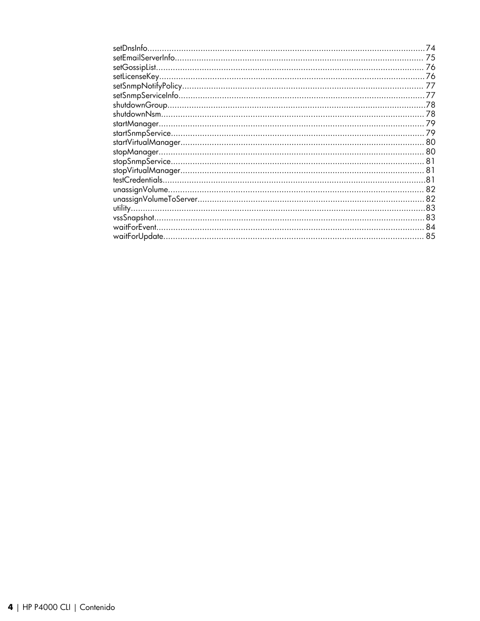 HP Software de dispositivo HP LeftHand P4000 Virtual SAN User Manual | Page 4 / 85