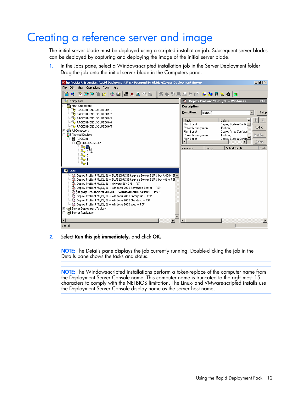 Creating a reference server and image | HP Integrity rx4640 Server User Manual | Page 12 / 37