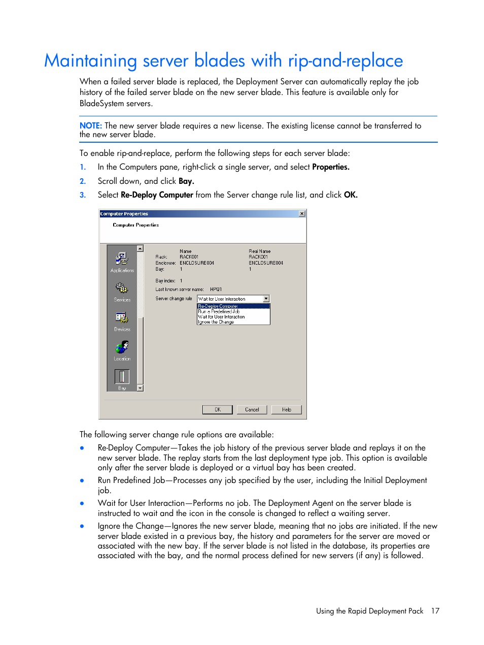 Maintaining server blades with rip-and-replace | HP Integrity rx4640 Server User Manual | Page 17 / 37