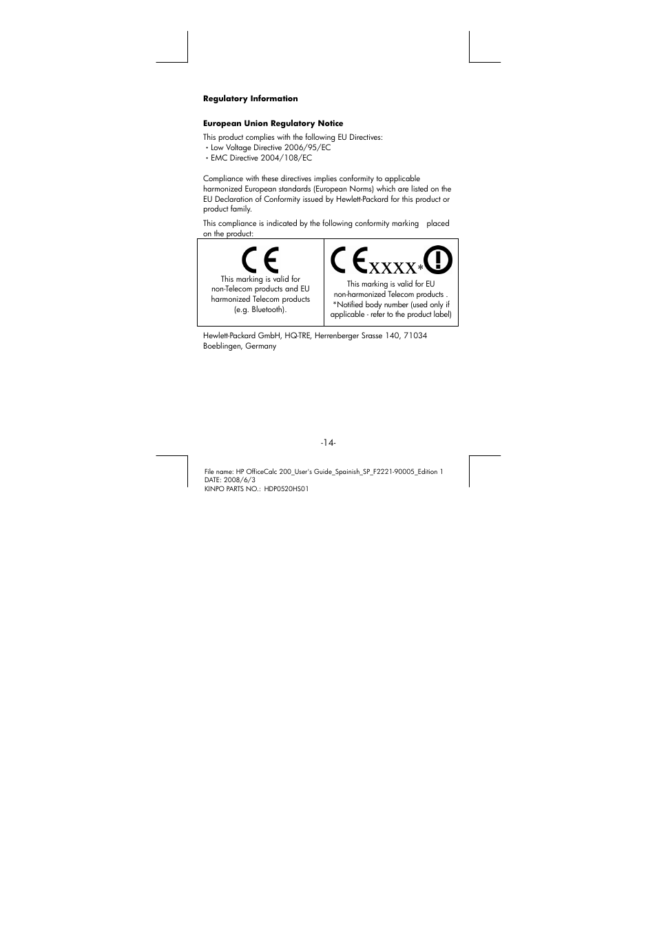 HP OfficeCalc 200 User Manual | Page 15 / 19