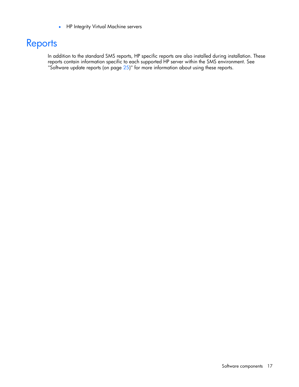 Reports | HP Integrity rx4640 Server User Manual | Page 17 / 77