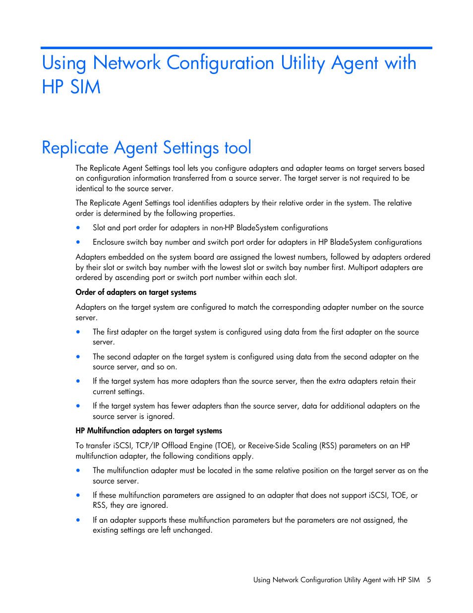 Replicate agent settings tool | HP NC3131 Fast Ethernet Server Adapter User Manual | Page 5 / 11