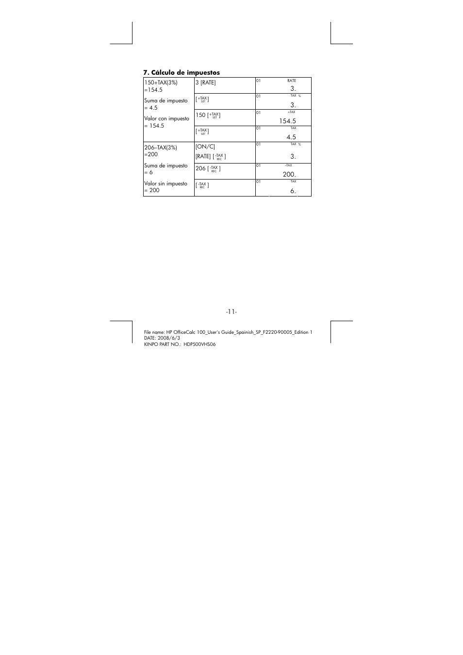 HP OfficeCalc 100 User Manual | Page 12 / 20