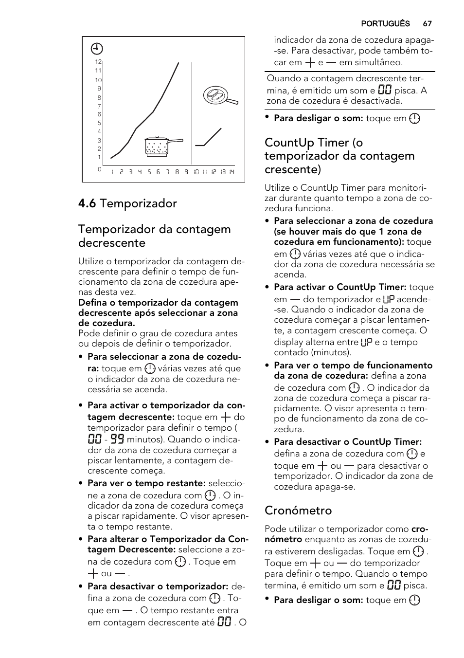 Cronómetro | AEG HK654070FB User Manual | Page 67 / 76