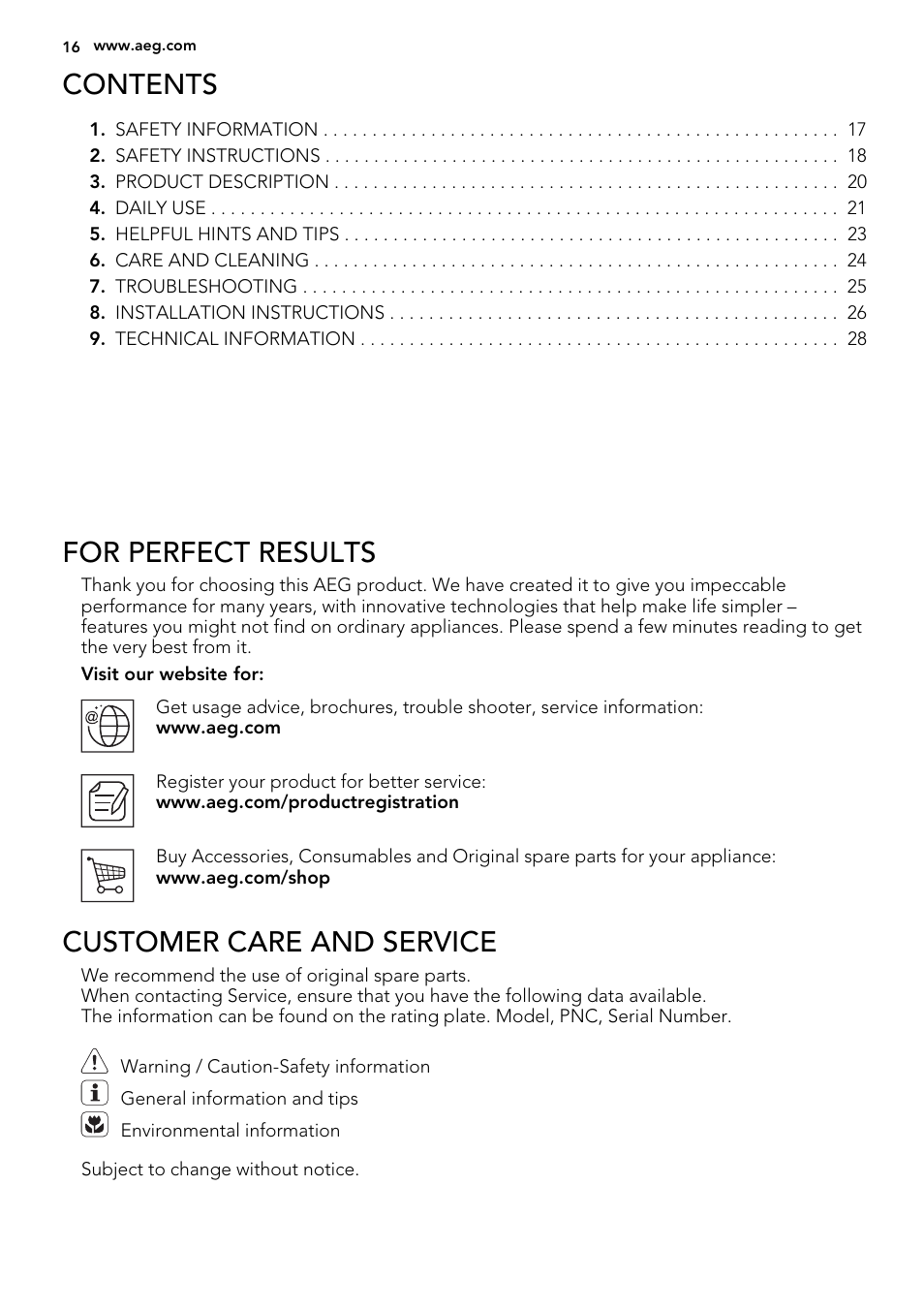 AEG HK634060XB User Manual | Page 16 / 72