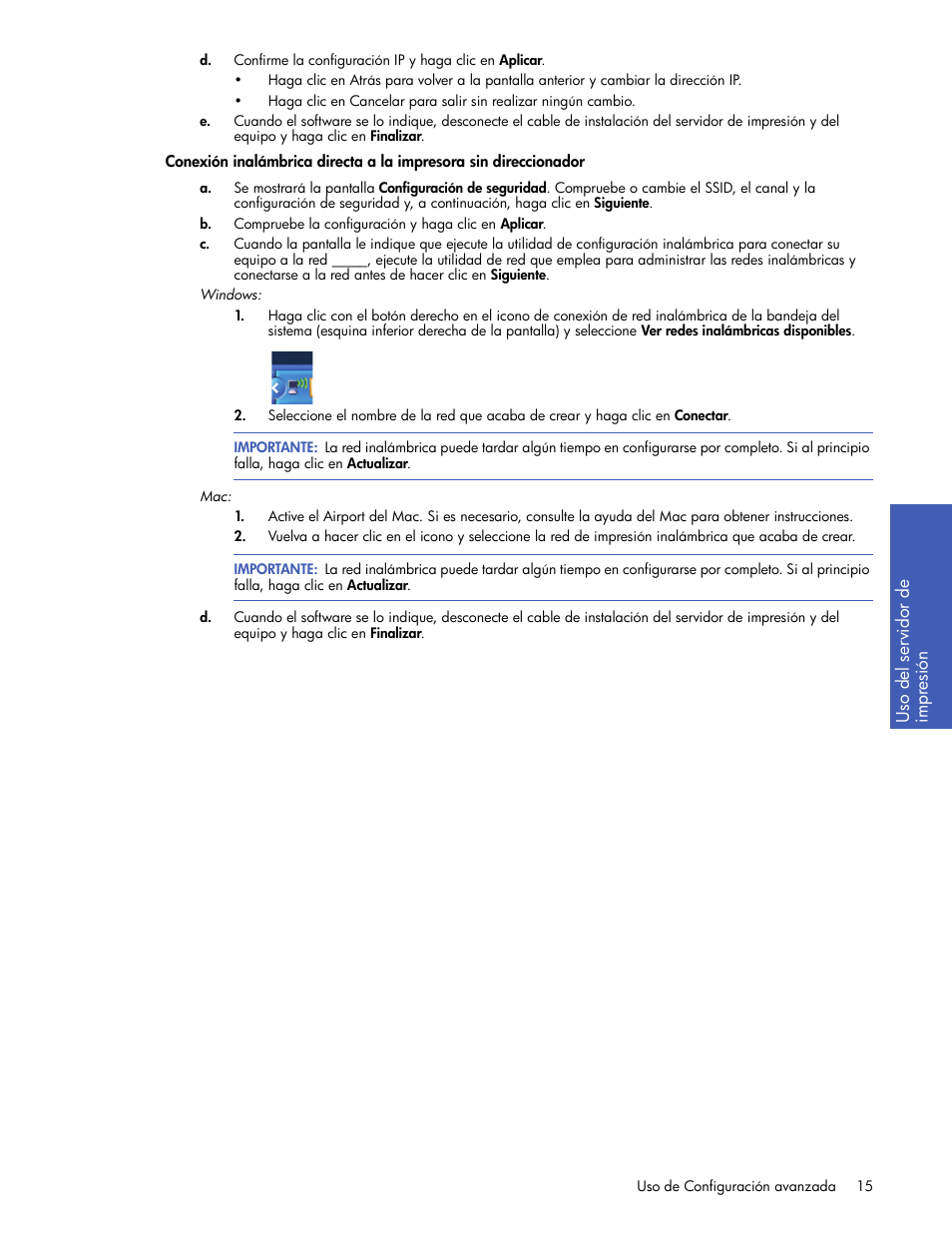 HP Servidor de impresión G inalámbrico HP 2101nw User Manual | Page 15 / 26