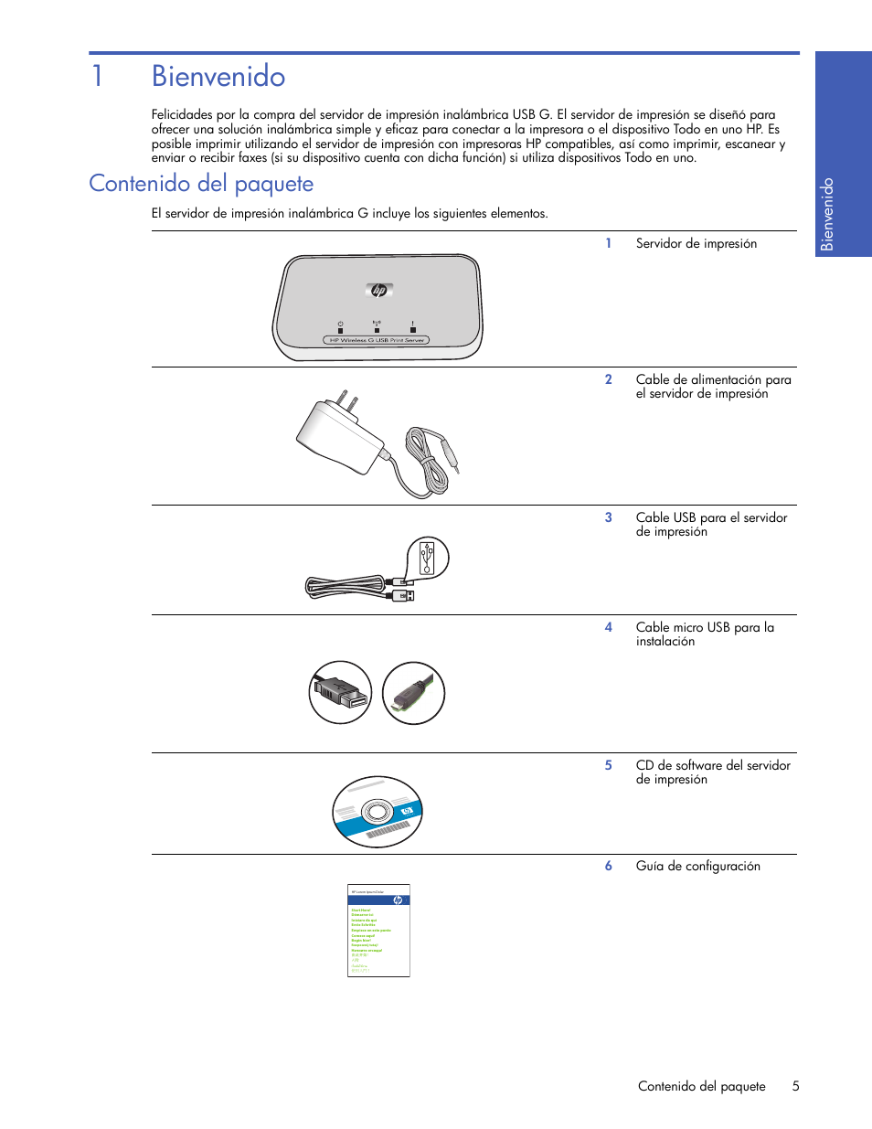 HP Servidor de impresión G inalámbrico HP 2101nw User Manual | Page 5 / 26