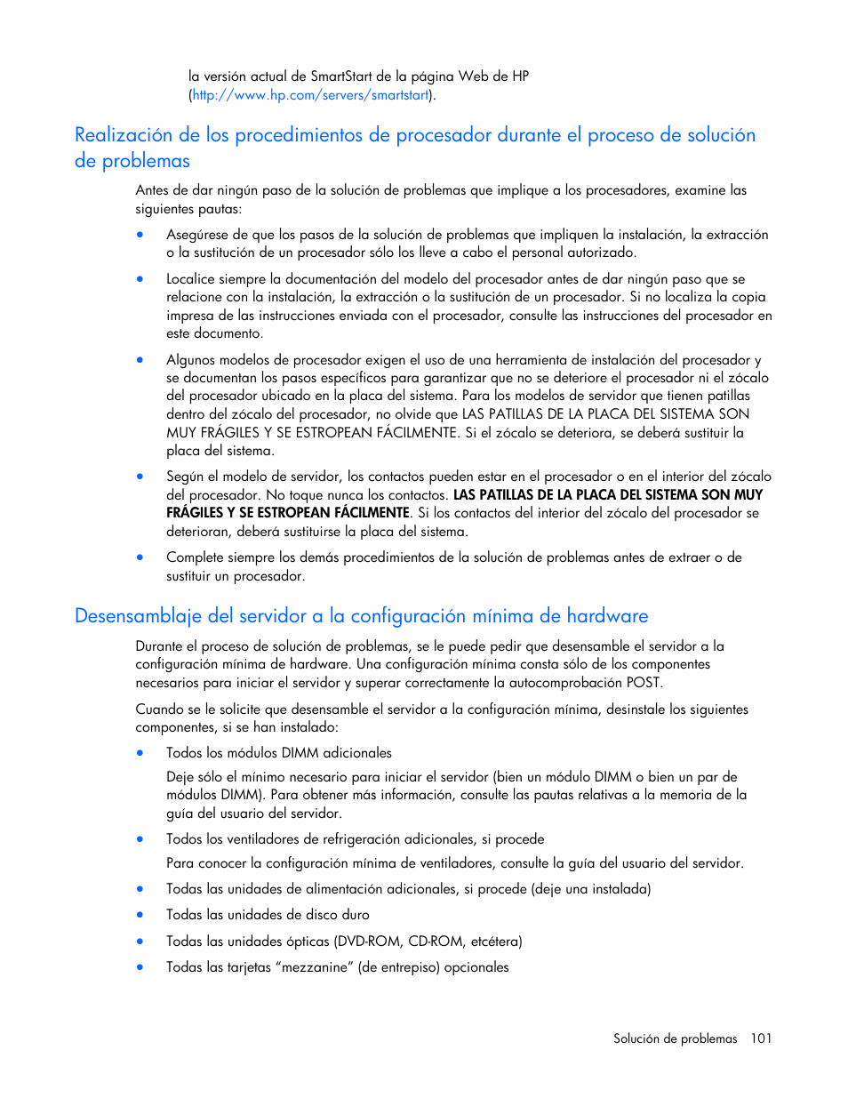 HP Servidor HP ProLiant DL980 G7 User Manual | Page 101 / 143