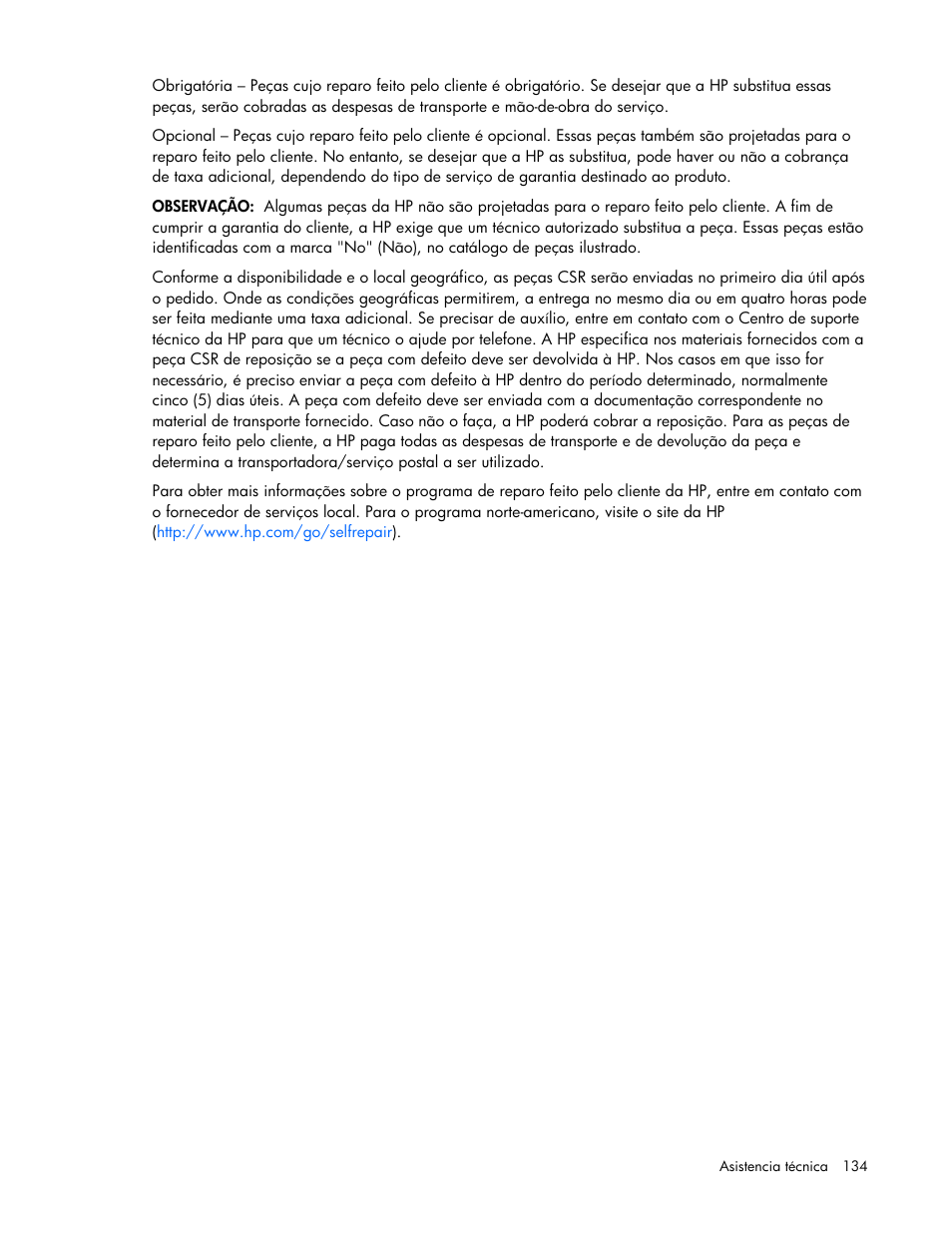 HP Servidor HP ProLiant DL980 G7 User Manual | Page 134 / 143
