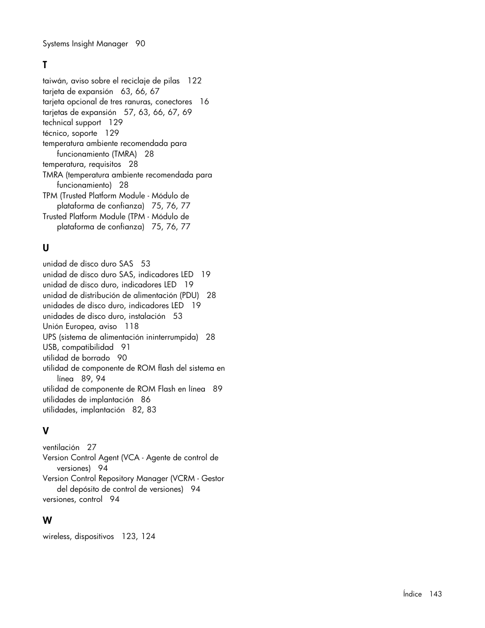 HP Servidor HP ProLiant DL980 G7 User Manual | Page 143 / 143