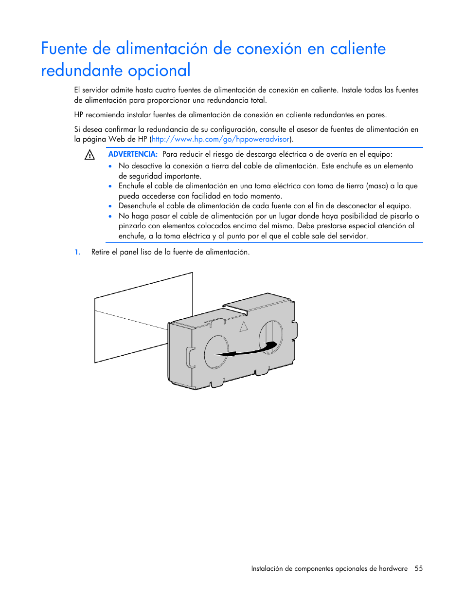 HP Servidor HP ProLiant DL980 G7 User Manual | Page 55 / 143
