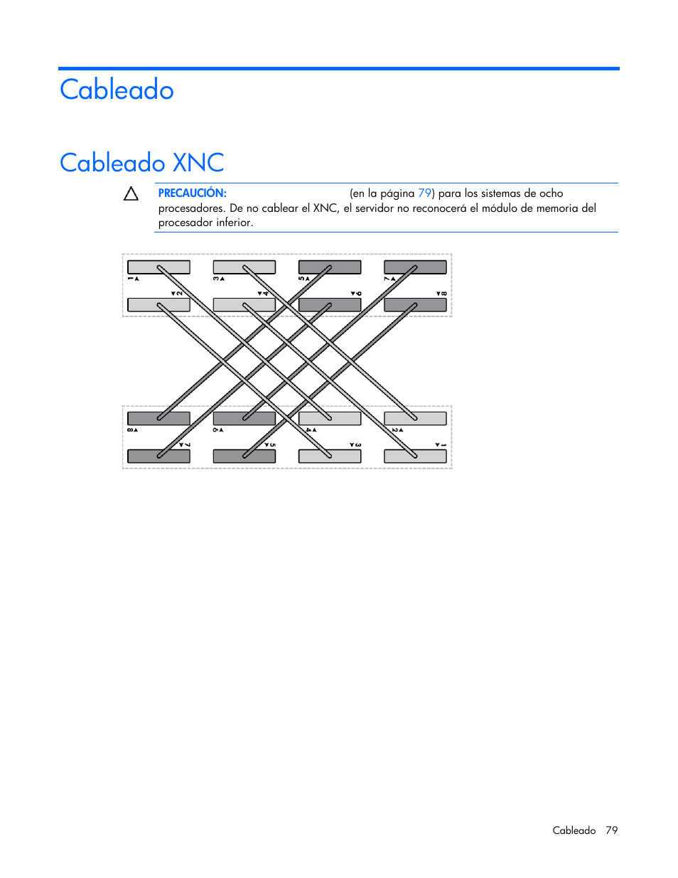 Cableado, Cableado xnc | HP Servidor HP ProLiant DL980 G7 User Manual | Page 79 / 143