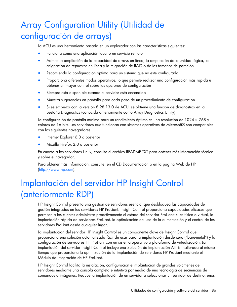 HP Servidor HP ProLiant DL980 G7 User Manual | Page 86 / 143