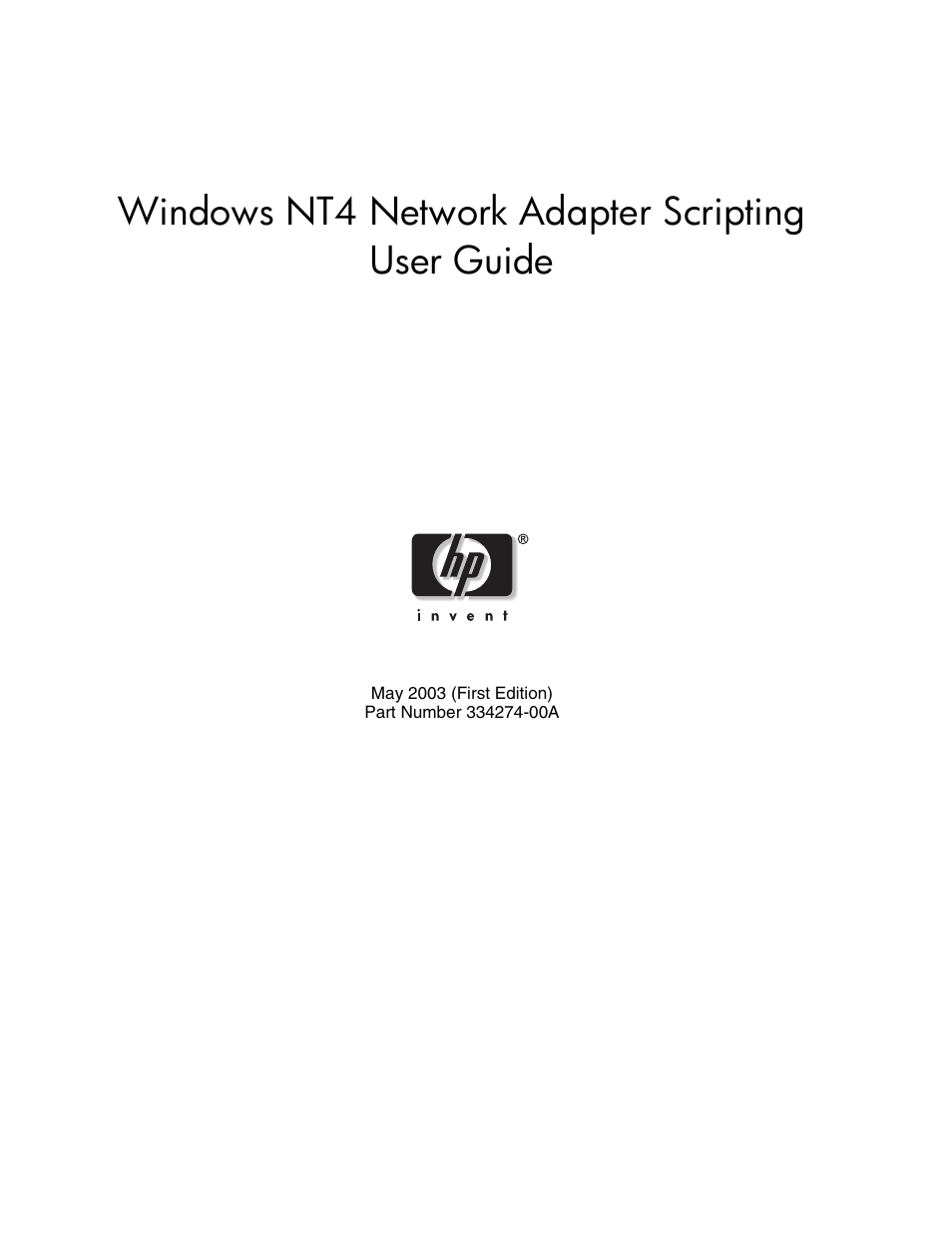HP NC3131 Fast Ethernet Server Adapter User Manual | 12 pages