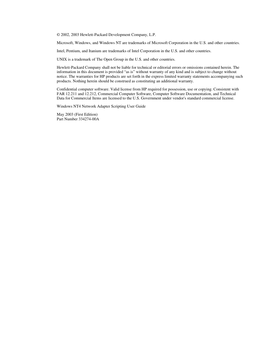 Notice | HP NC3131 Fast Ethernet Server Adapter User Manual | Page 2 / 12