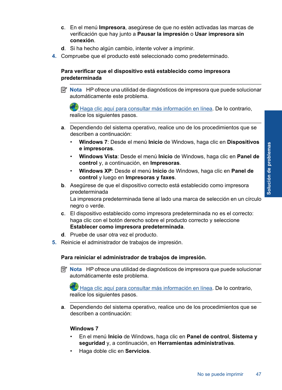 HP Impresora e-Todo-en-Uno HP Photosmart Plus - B210a User Manual | Page 49 / 70