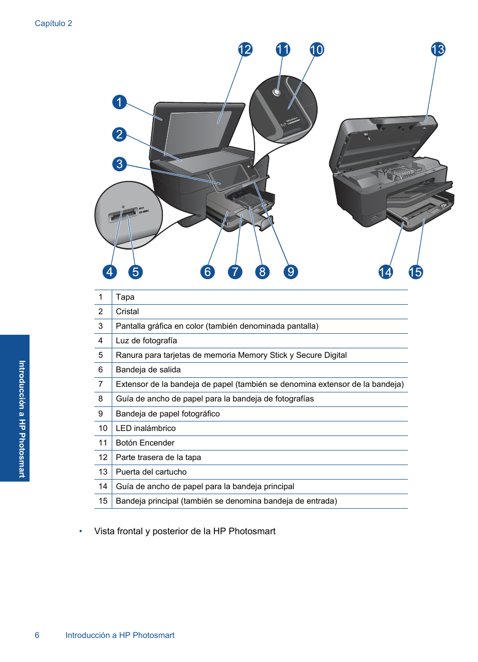 HP Impresora e-Todo-en-Uno HP Photosmart Plus - B210a User Manual | Page 8 / 70