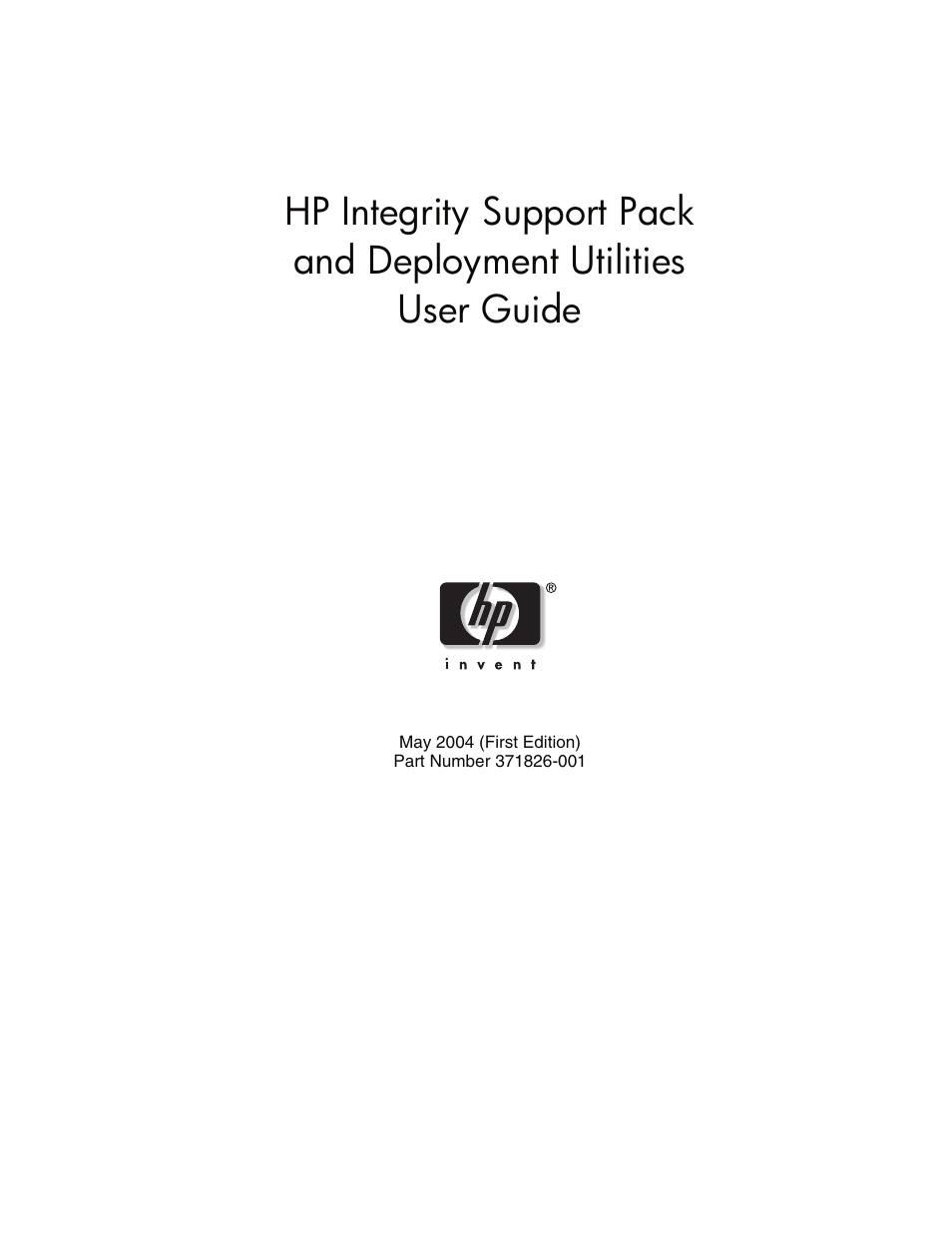 HP Integrity rx4640 Server User Manual | 48 pages