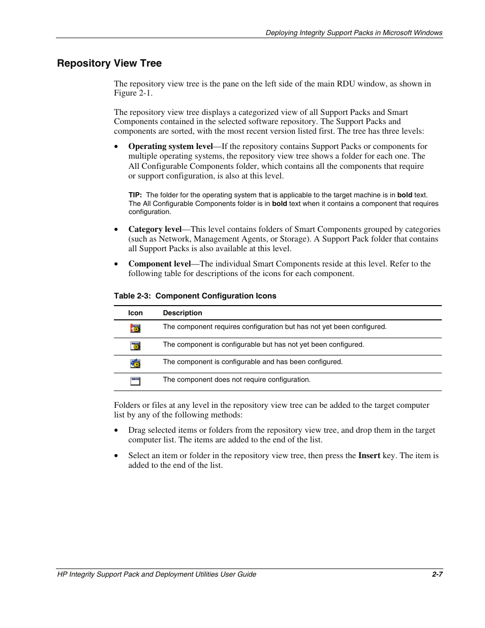 Repository view tree, Repository view tree -7 | HP Integrity rx4640 Server User Manual | Page 17 / 48