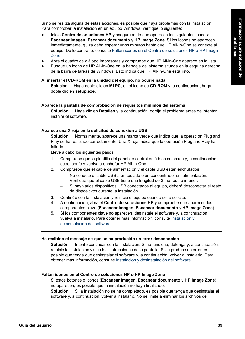 HP Equipo multifunción HP PSC 1417 Impresora Escáner Copiadora User Manual | Page 43 / 68