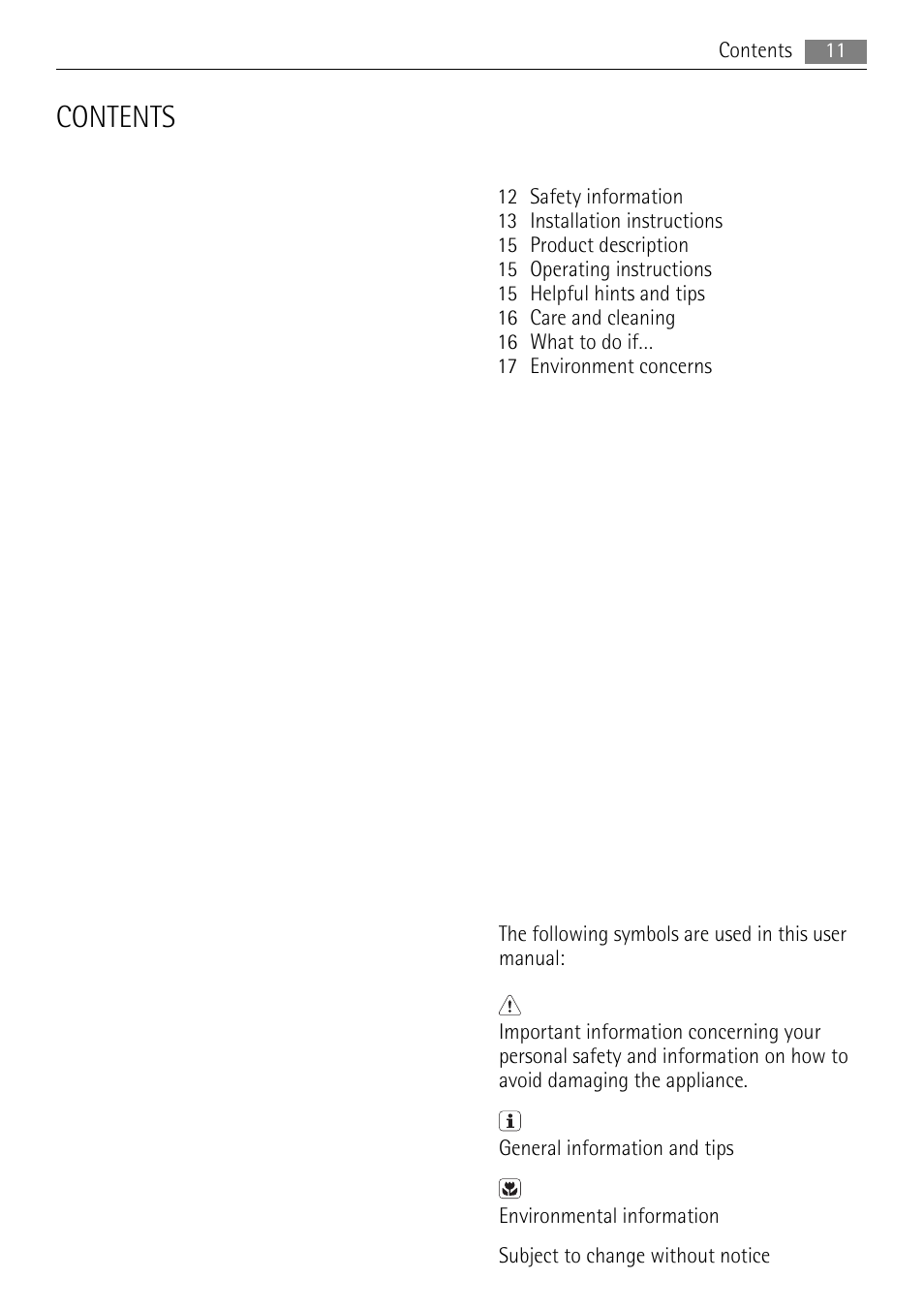 AEG HE604000XB User Manual | Page 11 / 44