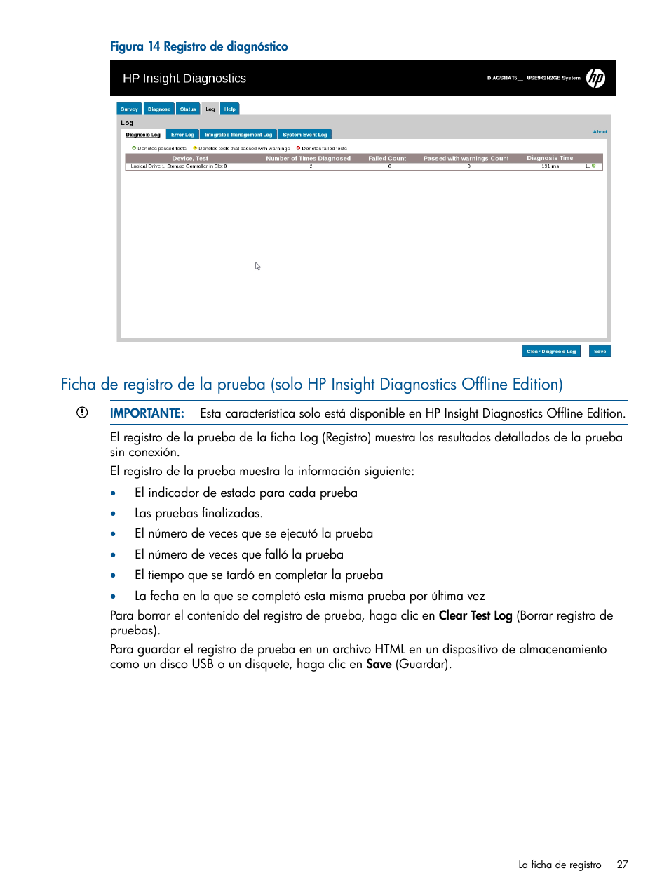 HP Software HP Insight Diagnostics User Manual | Page 27 / 43