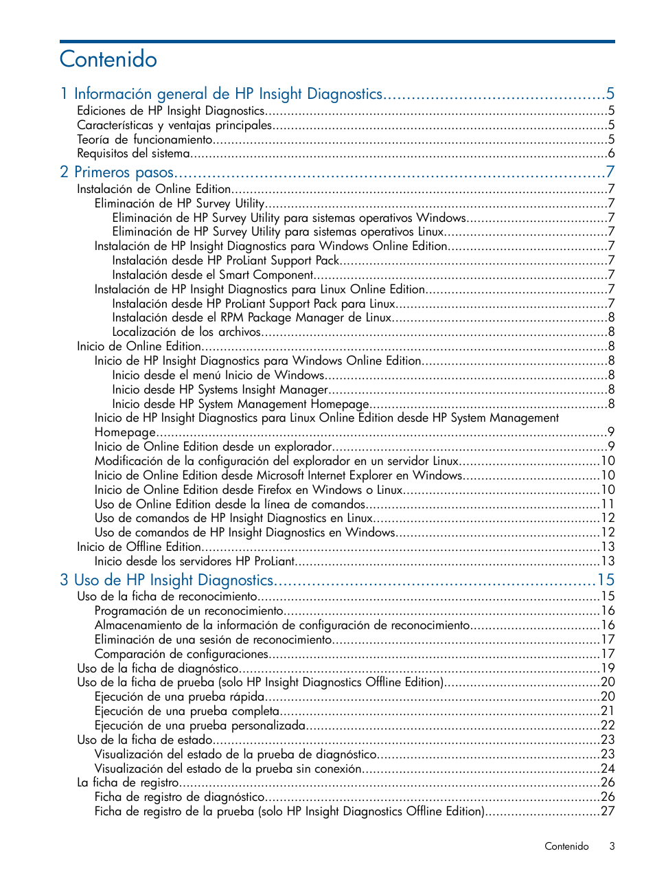 HP Software HP Insight Diagnostics User Manual | Page 3 / 43