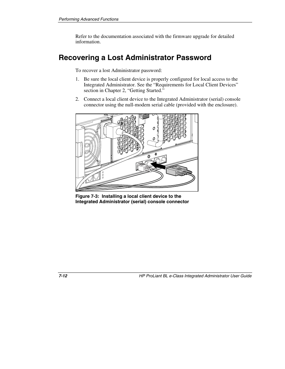 Recovering a lost administrator password, Recovering a lost administrator password -12 | HP ProLiant BL10e G2 Server Blade User Manual | Page 185 / 232
