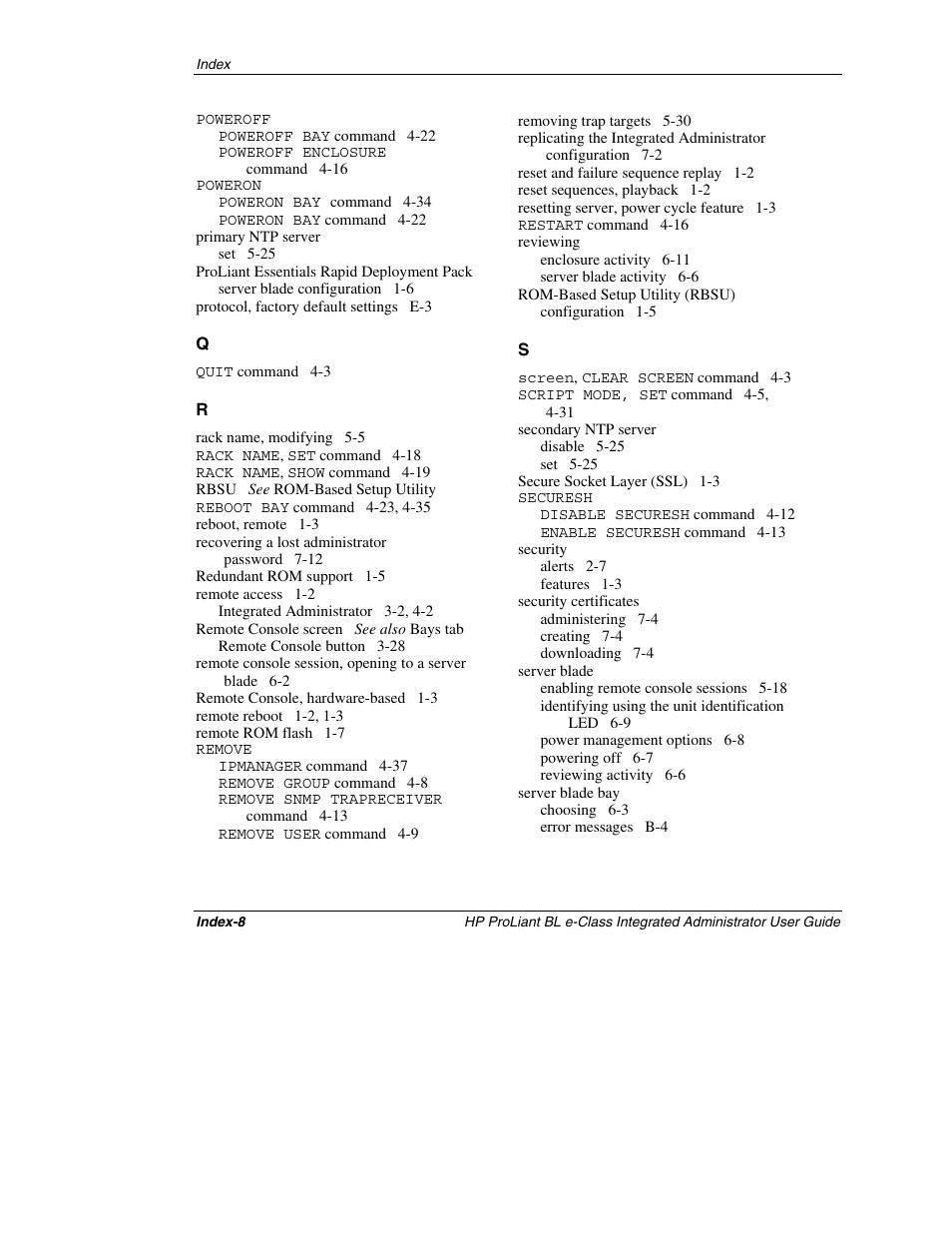 HP ProLiant BL10e G2 Server Blade User Manual | Page 228 / 232