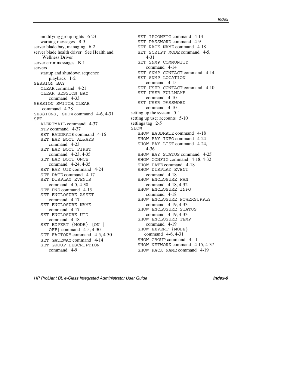 HP ProLiant BL10e G2 Server Blade User Manual | Page 229 / 232