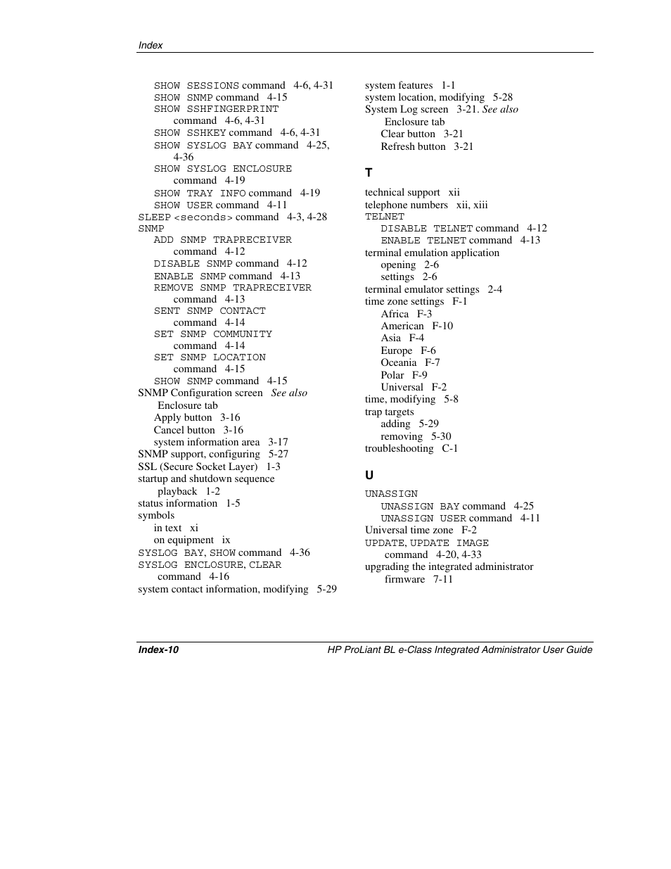 HP ProLiant BL10e G2 Server Blade User Manual | Page 230 / 232