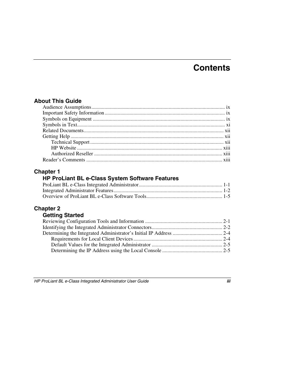 HP ProLiant BL10e G2 Server Blade User Manual | Page 3 / 232