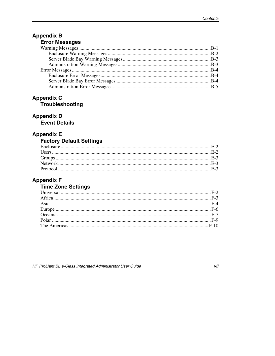 HP ProLiant BL10e G2 Server Blade User Manual | Page 7 / 232