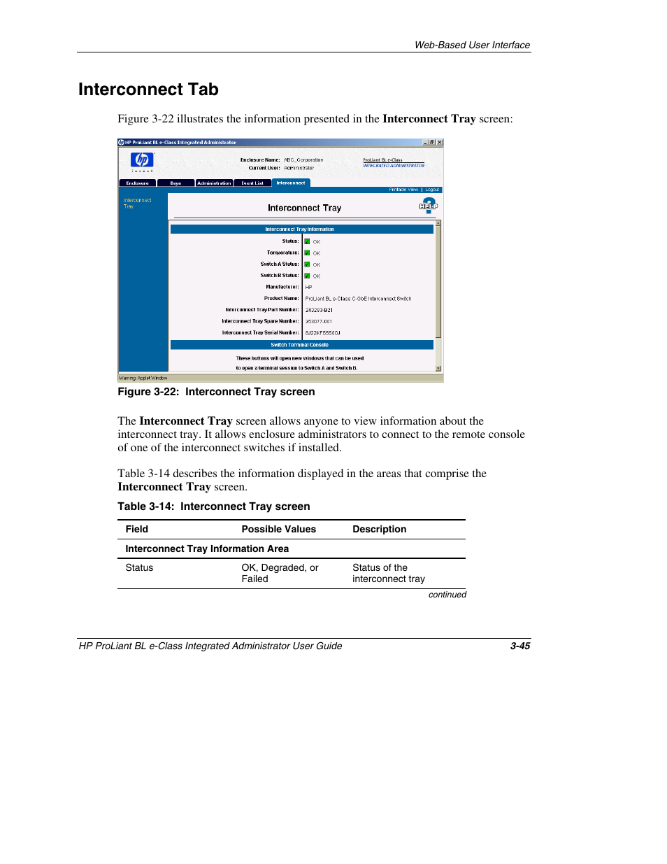 Interconnect tab, Interconnect tab -45 | HP ProLiant BL10e G2 Server Blade User Manual | Page 77 / 232