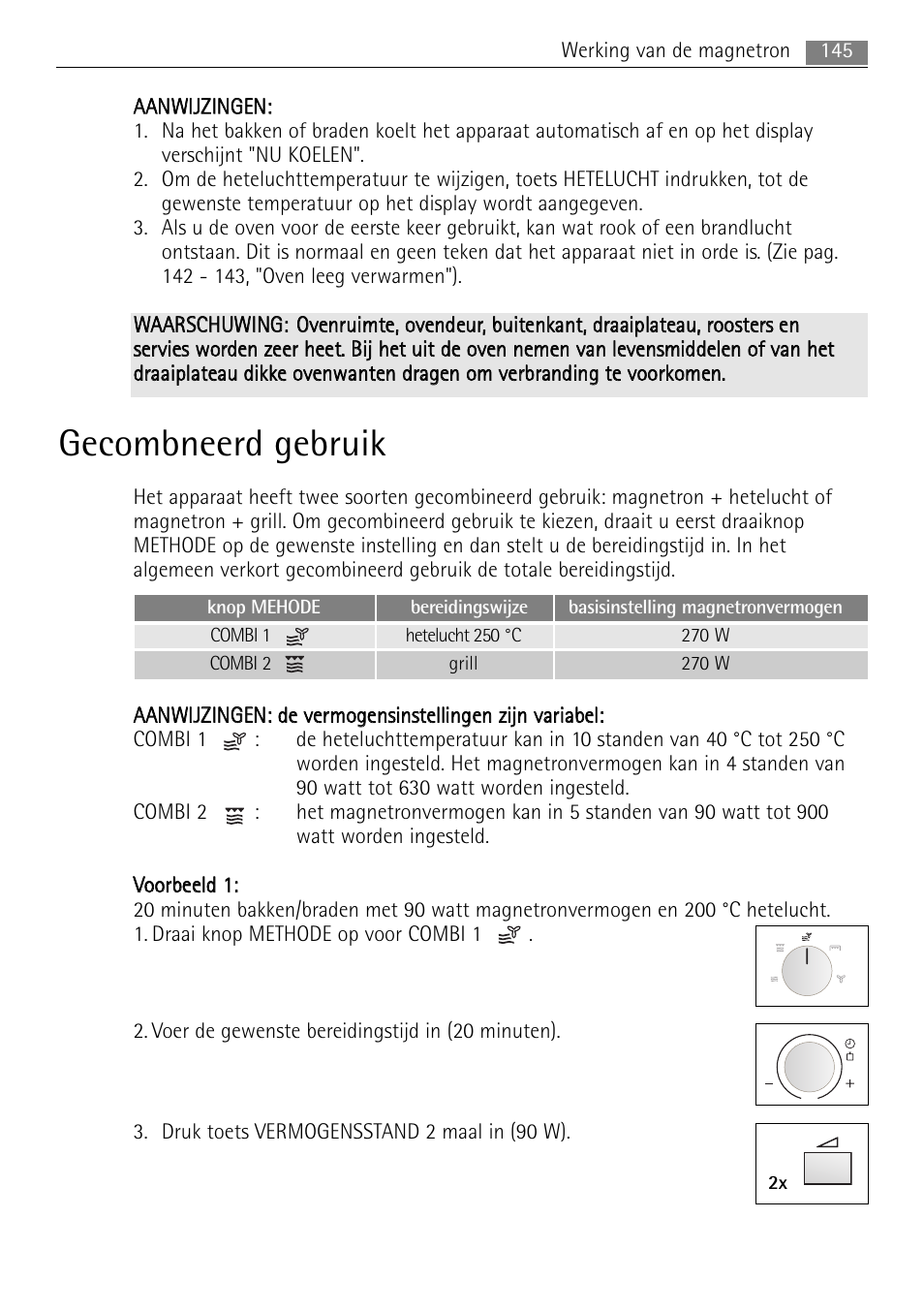 Gecombneerd gebruik | AEG MCC4061E-M User Manual | Page 145 / 252