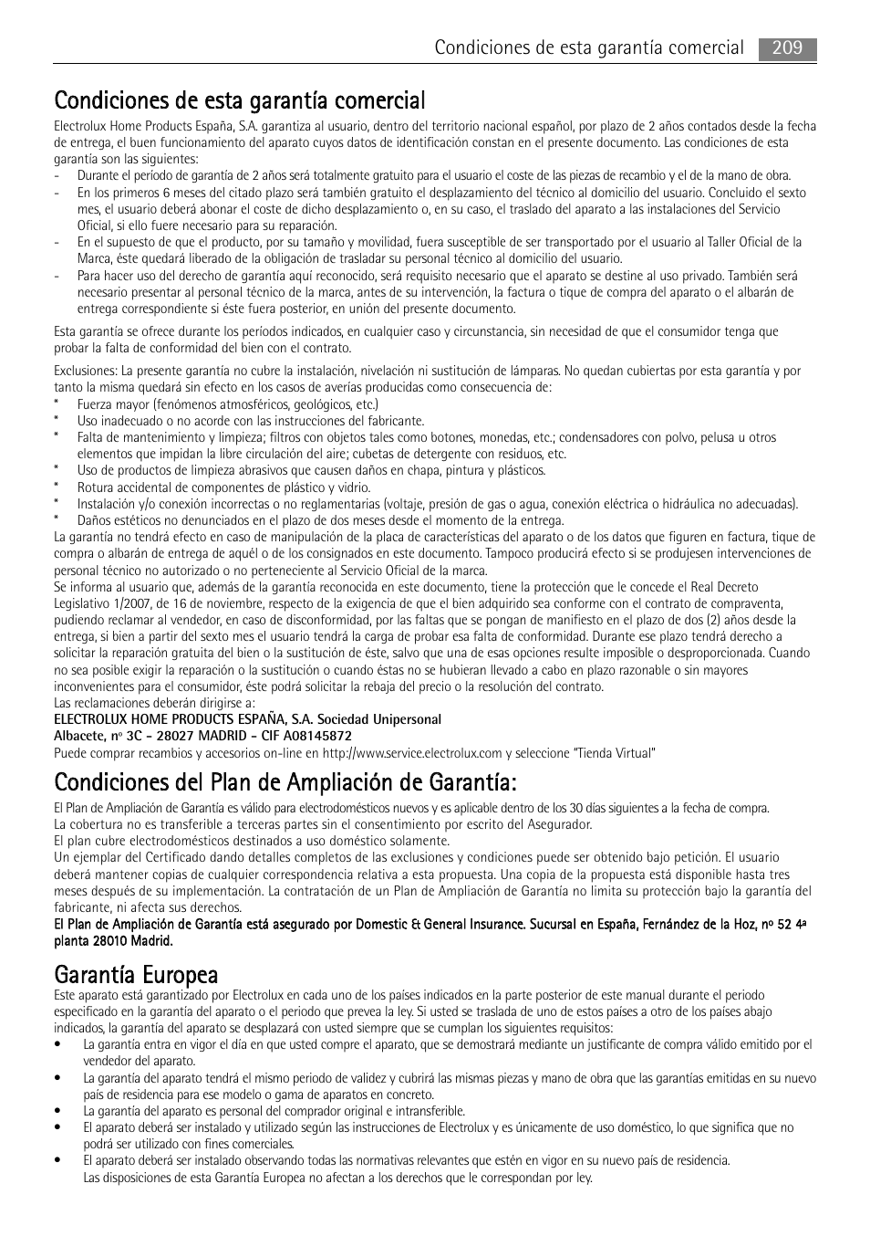 Ggaarraan nttííaa eeu urro op peeaa | AEG MCC4061E-M User Manual | Page 209 / 252