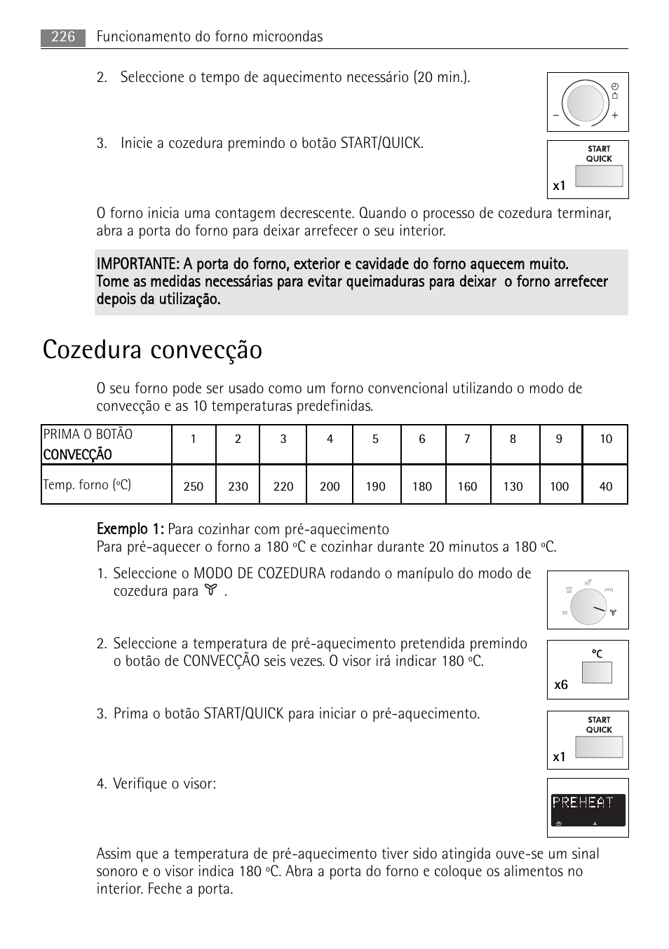 Cozedura convecção | AEG MCC4061E-M User Manual | Page 226 / 252