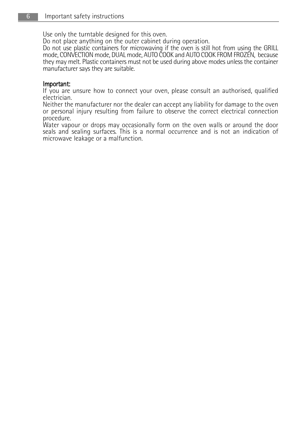 AEG MCC4061E-M User Manual | Page 6 / 252