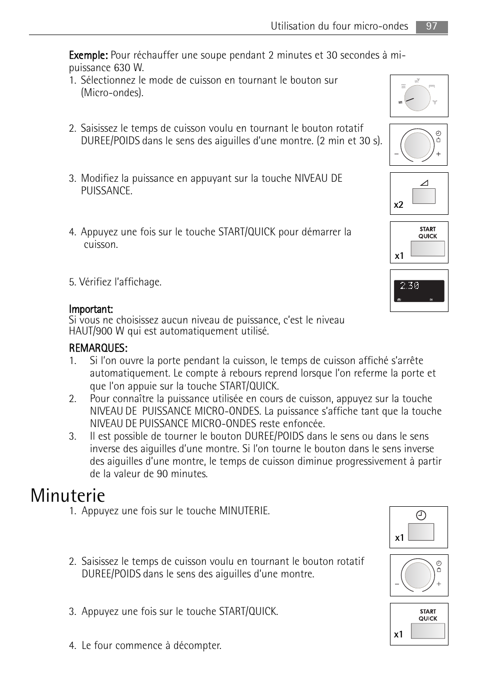 Minuterie | AEG MCC4061E-M User Manual | Page 97 / 252
