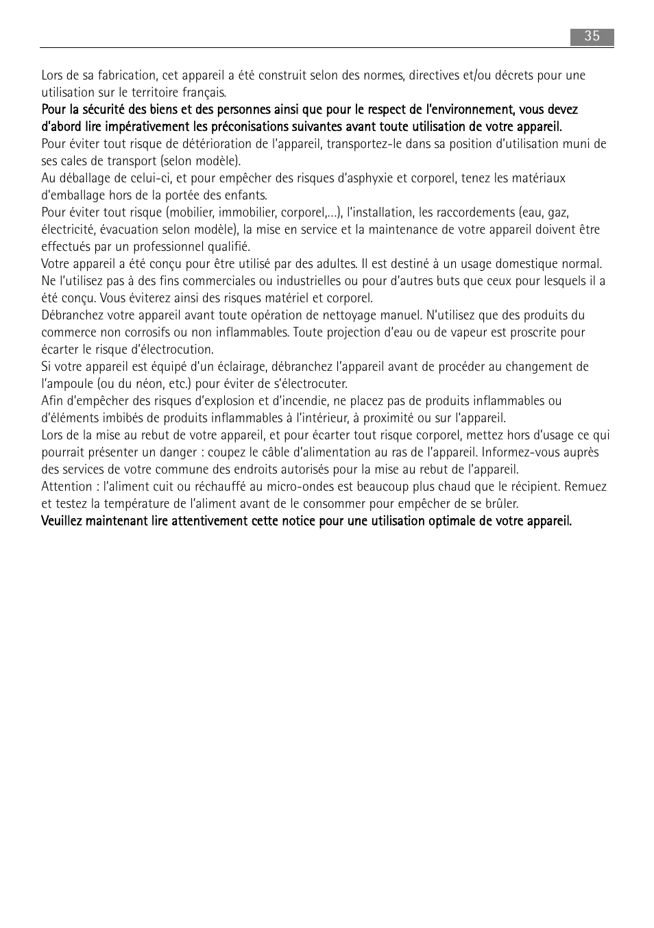 AEG MC1763E-M User Manual | Page 35 / 168