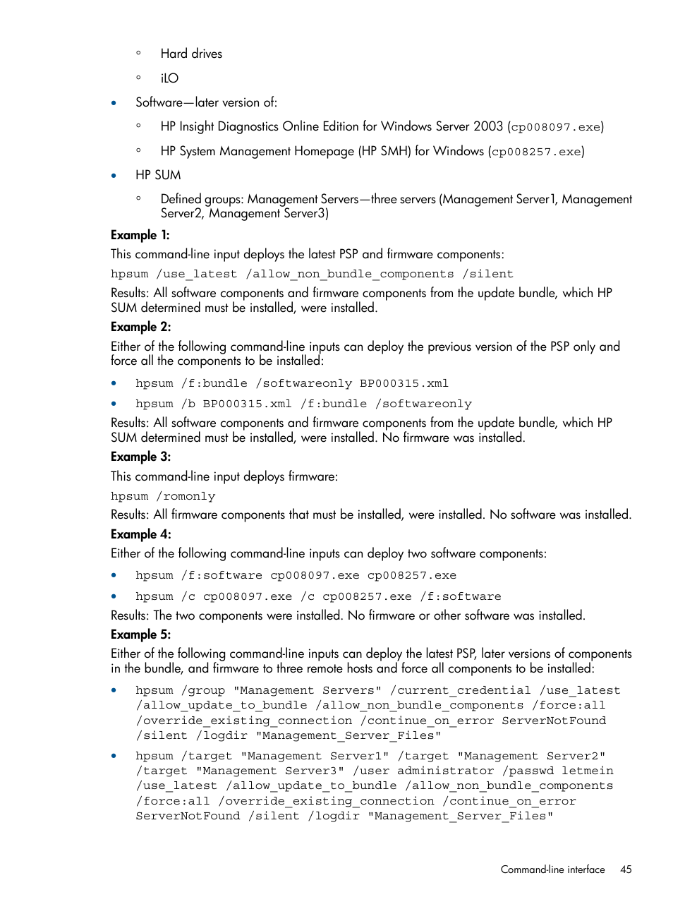 HP Smart Update Manager (User Guide) User Manual | Page 45 / 85