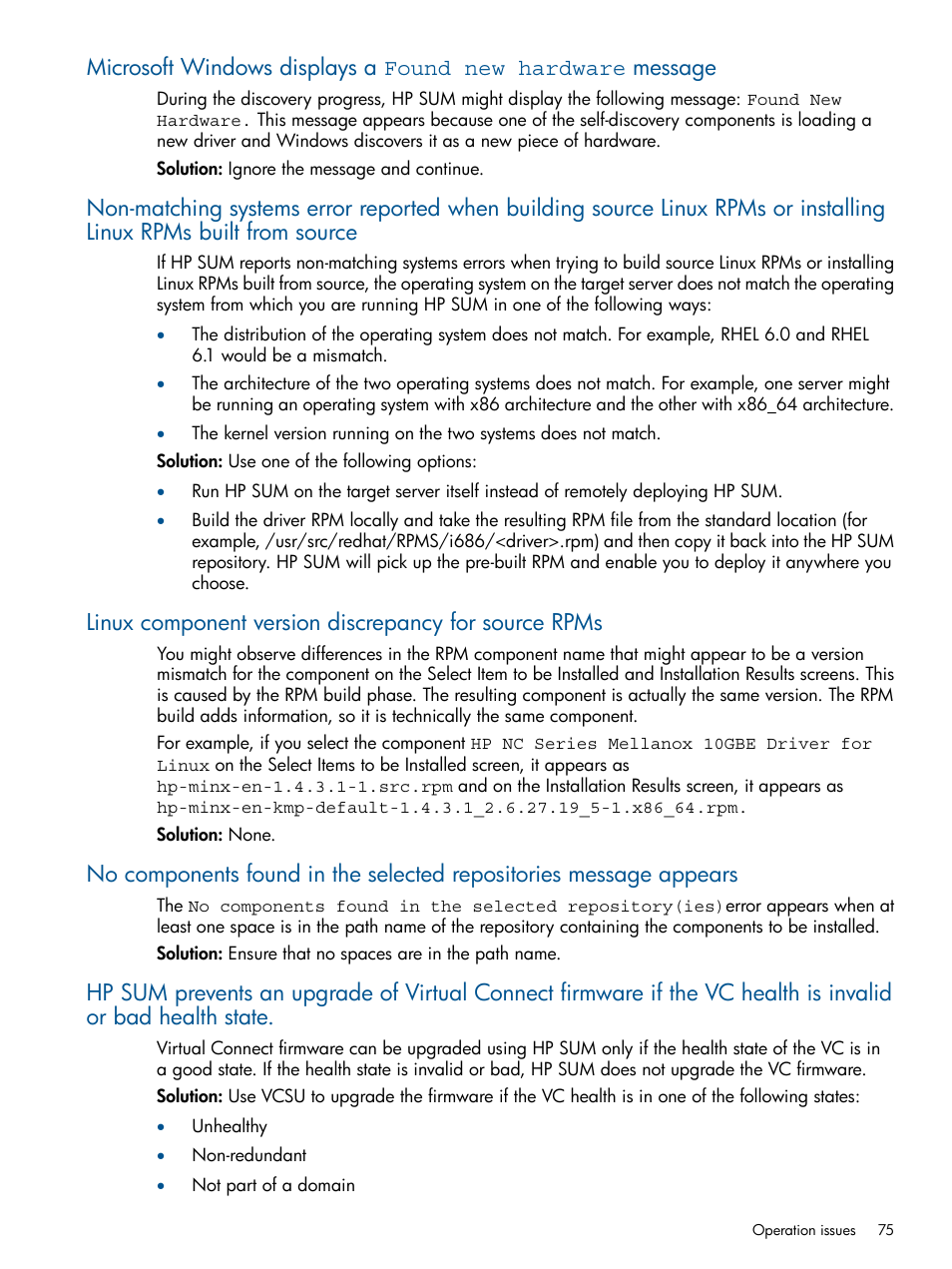 HP Smart Update Manager (User Guide) User Manual | Page 75 / 85