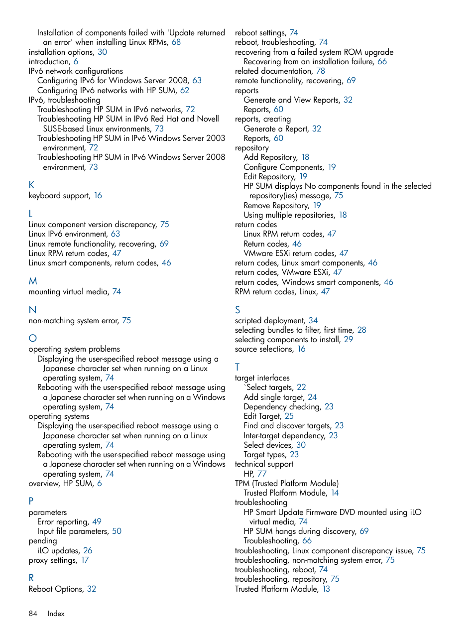 HP Smart Update Manager (User Guide) User Manual | Page 84 / 85