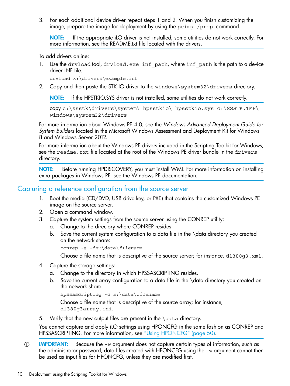 HP Scripting Toolkit for Windows 9.50 User Manual | Page 10 / 62