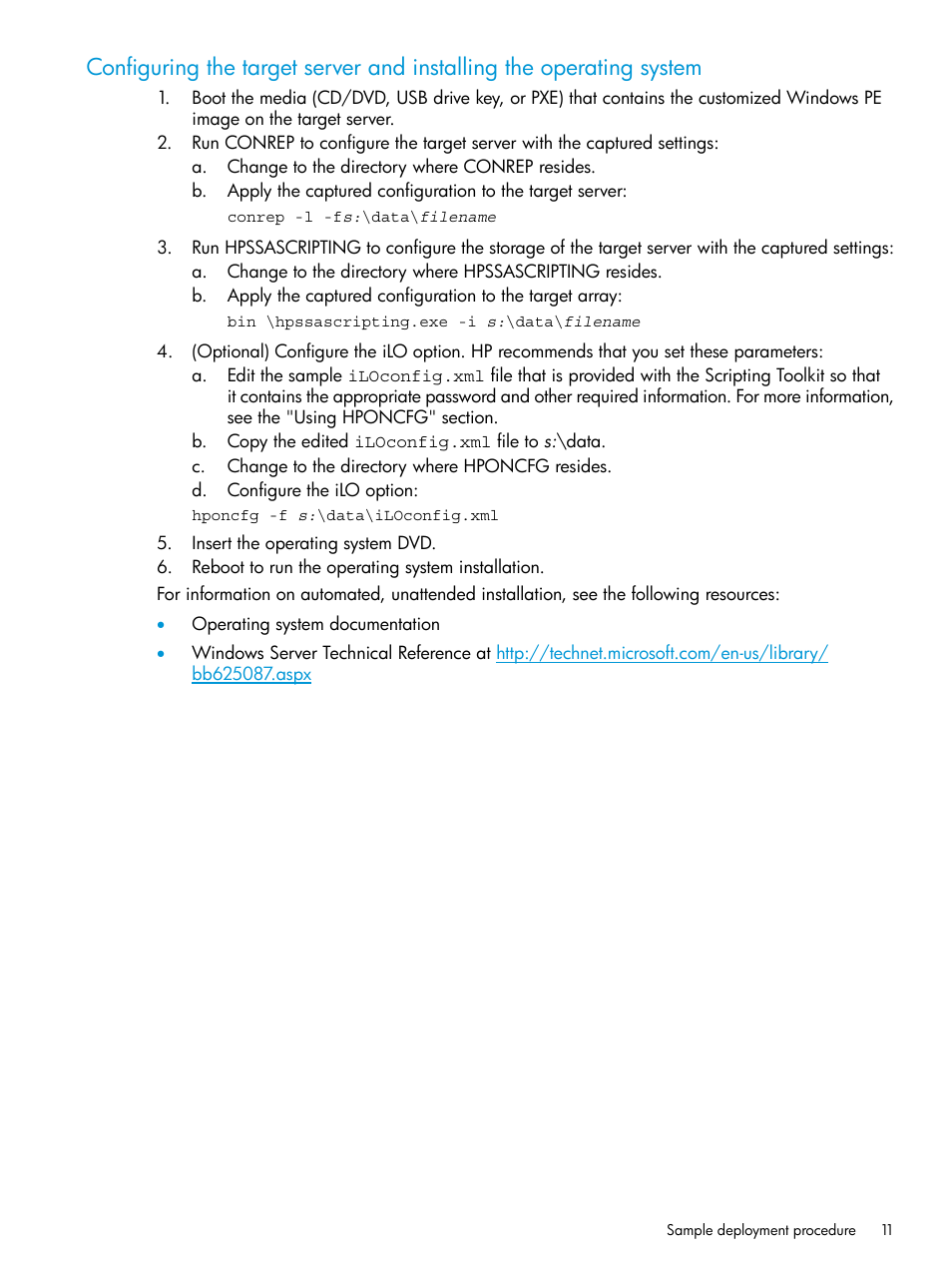 HP Scripting Toolkit for Windows 9.50 User Manual | Page 11 / 62